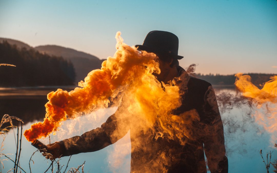 Nuages et poussières dans la bataille créative